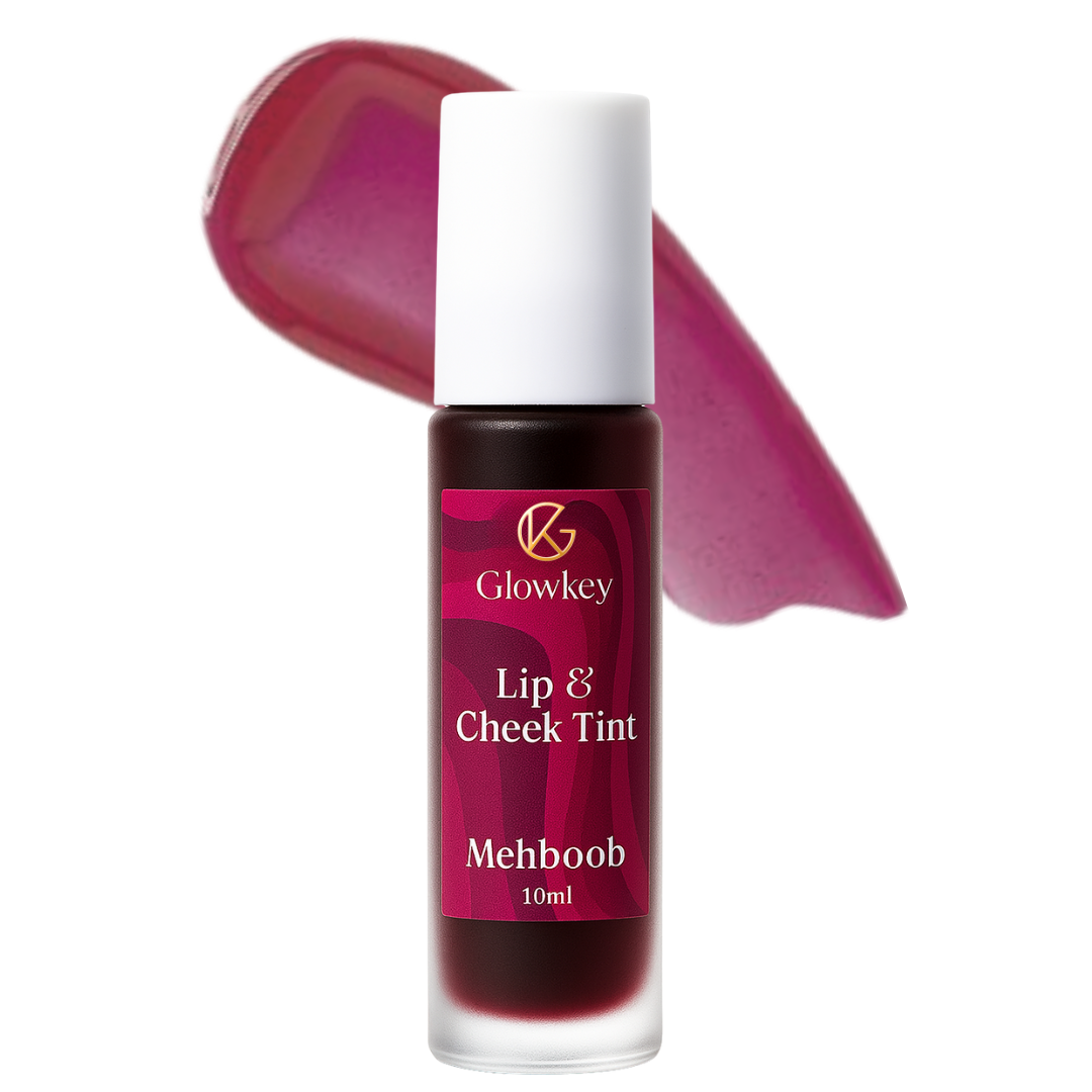 Lip & Cheek Tint - Long Lasting, Waterproof, Smudge Proof - Easy Roll On Application