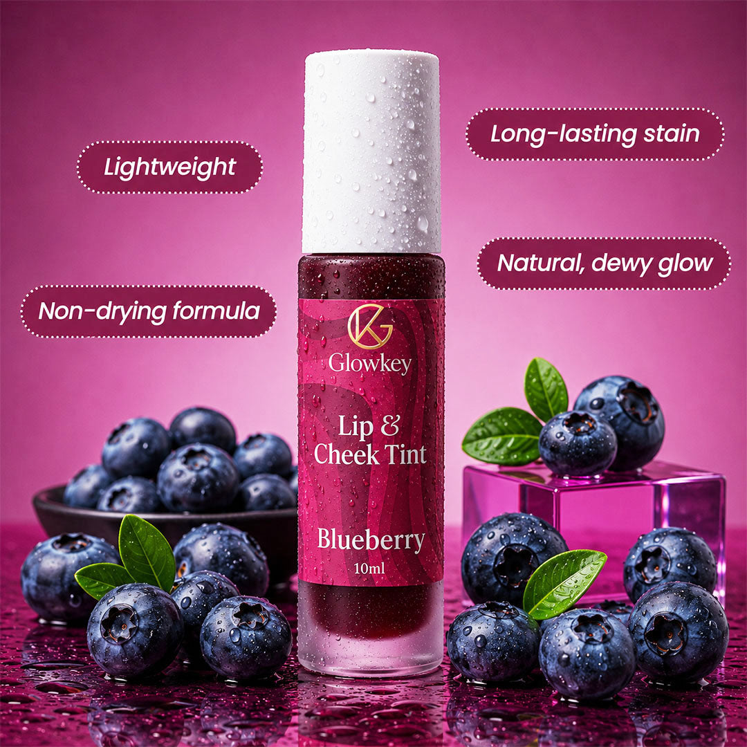 Lip & Cheek Tint - Long Lasting, Waterproof, Smudge Proof - Easy Roll On Application