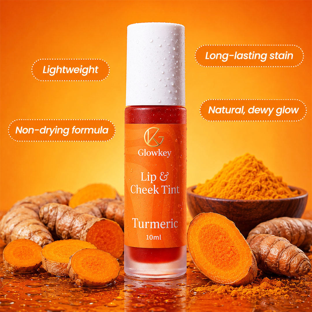 Lip & Cheek Tint - Long Lasting, Waterproof, Smudge Proof - Easy Roll On Application