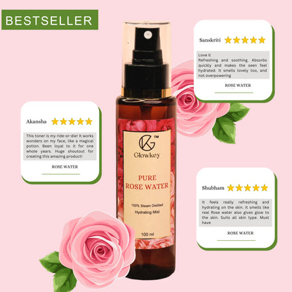 Best Seller Kit | Kumkumadi Thailam | Lip & Cheek Tint | 100% Pure Rose Water