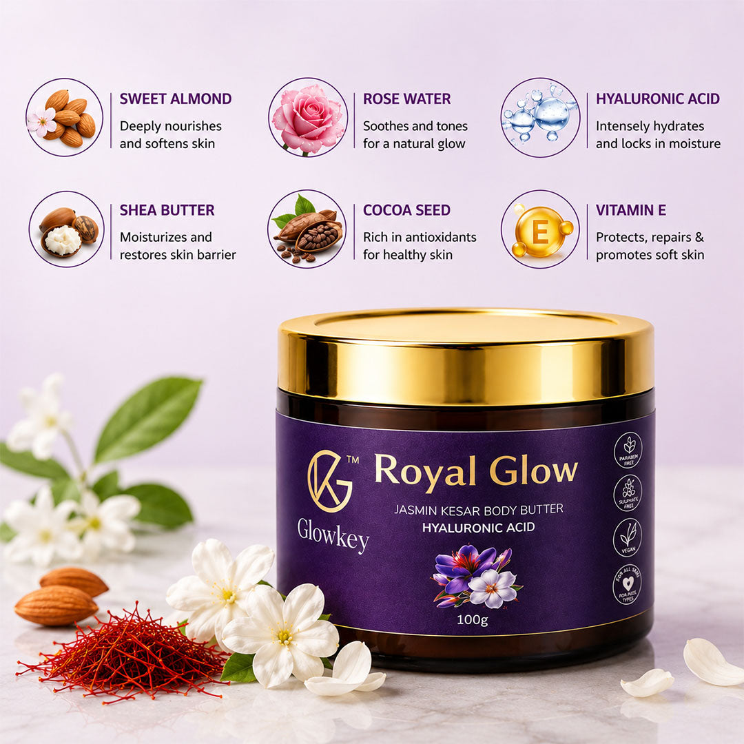 Royal Glow (Kesar & Jasmine) | Body Butter With Hyaluronic Acid