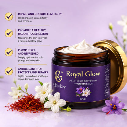 Royal Glow (Kesar & Jasmine) | Body Butter With Hyaluronic Acid
