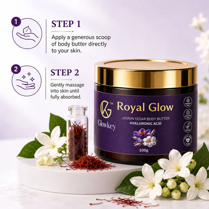 Royal Glow (Kesar & Jasmine) | Body Butter With Hyaluronic Acid
