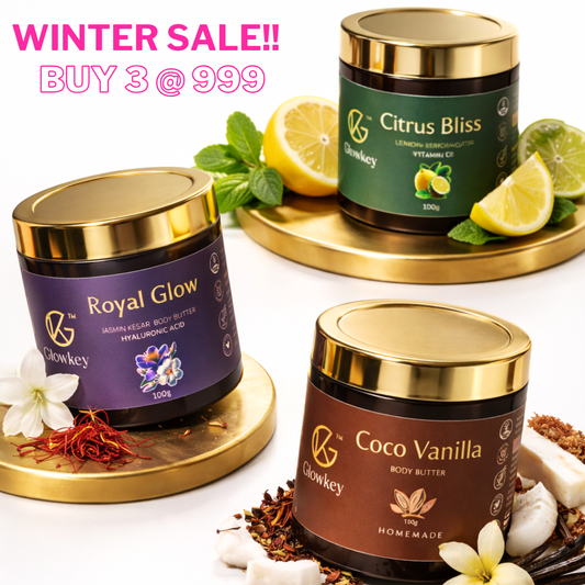 Body Butter Trio: Glow, Brighten & Nourish (Pack of 3)