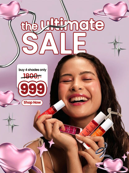 Lip & Cheek Tint - Long Lasting, Waterproof, Smudge Proof - Easy Roll On Application- Buy 4 @999/-