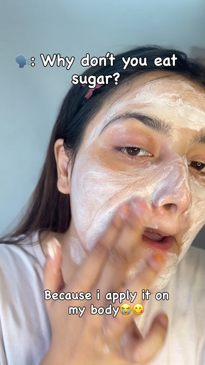 Rose Sugar Scrub —  Body & Face Scrub for Tan Removal & Smooth Skin
